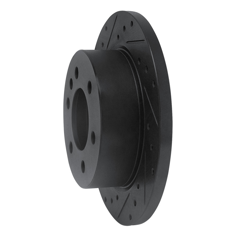 Dodge Sprinter 2500 Brake Rotor (1) - Rear Left - R1 Concepts - Drilled & Slotted - Black - `06-`18